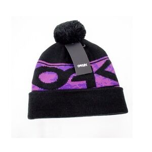 Oakley Wanderlust Pom Beanie – Adult Blackout – New With Tags – Winter Ski Hat